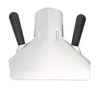 Commercial Popcorn & Chips Scoop | Dual - Head Stainless Steel Food Scooper for Fast Packing | Restaurant Fry Scoop with Ergonomic Handle | Dishwasher Safe & Tarnish Tolerant (Double Handle)