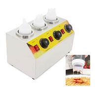 Commercial Sauce Warmer,Food Sauce Warmer Heater,Heese Warmer,0-80 ° c Adjustable Temperature Control,For Restaurants,Snack Stations,Cupcake Store, LJJY-KK