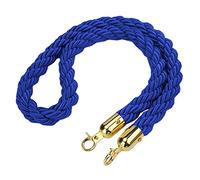 Commercial VIP Queue Barrier Rope/Hanging Crowd Control Rope,Hemp Heavy-Duty Twisted Stanchion Rope, for Bank Hotel Hospital(Blue,3m/9.8ft/118inch)