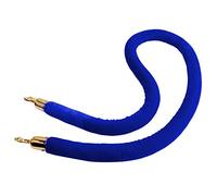 Commercial VIP Stanchion Rope,60 100 120 150 200 270 300 Cm Long Velvet Queue Barrier Rope, for Bank Hotel Hospital Entry(Blue,0.9m/3ft/36inch)