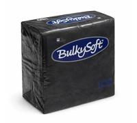 Commerline 100 servilletas de papel negras de 33 x 33 cm, 2 capas, pliegue 1/4, servilletas de papel suaves y absorbentes para gastronomía, restaurantes, catering, fiestas, cumpleaños y eventos