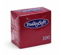 Commerline 300 servilletas de papel de color burdeos de 33 x 33 cm, 2 capas, pliegue 1/4, servilletas de papel suaves y absorbentes para gastronomía, restaurantes, catering, fiestas, cumpleaños y