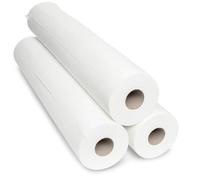Commerline Rollos Médicos | 3 Rollos | 50 cm x 50 m 2 Capas | Cubierta Desechable Para Tumbonas | Fundas Blancas De Alta Calidad | Higiénicos | Ideal Para Consultas, Médicos, Masajes, Cosméticos