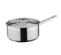 Commichef Plus Superior Blend - Cacerola y tapa de acero inoxidable, fuerte resistencia a la corrosión, 16 cm de diámetro, 1,9 L, color plateado