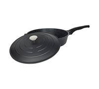 Commichef Todo en Una Sartén, Universal, Negra, Aluminio Fundido, Con Tapa, Antiadherente, Apta Para Todo Tipo de Placas de Cocción, 32 cm, XR-ALL32BK