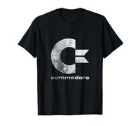 Commodore - C64 - C = & commodore en el grunge lavado a la piedra Camiseta