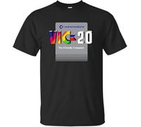 Commodore Vic 20 T-Tshirts Camisetas y Tops Personal Computer Retro Gaming Video Game G500 Gi tee Black(XX-Large)