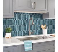 Commomy Baldosas Azulejos Adhesivos Pared Cocina Baño Metro Autoadhesivos, Matte,10 Piezas, 30 x 30 cm, 3D PVC Paneles Decorativo Revestimiento de Paredes Cocina Baño