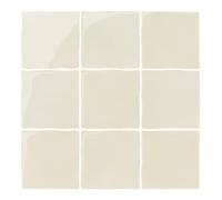 Commomy Gruesas Azulejos Adhesivos Cocina, 10-Piezas, 30.5 x 30.5cm, Beige Baldosa Vinilo Cocina Pared Autoadhesivos 3D, Salpicadero Baldosas Adhesivas para Pared Cocina Baño Metro
