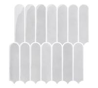 Commomy Gruesas Azulejos Adhesivos Cocina, 10 Piezas, Vinilo Pared Cocina Baldosas Adhesivas 3D para Pared Baño Metro, Adhesivas Fuertes, Impermeables, Gris Crema, 30,5 x 30,5 cm