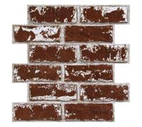 Commomy Paneles de Pared de Ladrillo 3D, Efecto Piedra, Papel Pintado Pared 3D, Autoadhesivos, PVC, 10 Piezas, 30 × 30 cm, Decoración de pared Interiores para Salón, Dormitorio, Cocina