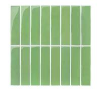 Commomy Vinilo Azulejos Adhesivos Cocina Baño Metro, Verde Salvia, 3D Pegatinas Baldosas Adhesivas Paneles Decorativas Pared Peel Stick Tiles(10-Piezas, 30.5 x 30.5cm)