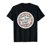 Common Sense Rare Flower Funny Gardening Joke Camiseta