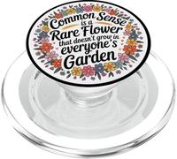 Common Sense Rare Flower Funny Gardening Joke PopSockets PopGrip para MagSafe
