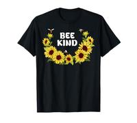 Common Sunflower Inspirational Motivation Bee Kind Camiseta