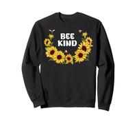 Common Sunflower Inspirational Motivation Bee Kind Sudadera