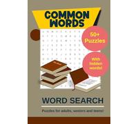 Common Words Word Search Puzzles: Word searches with easy to read print full of common and everyday words | 6x9 inches, 110 pages | 50+ puzzles ... Gift for language learners and puzzle lovers