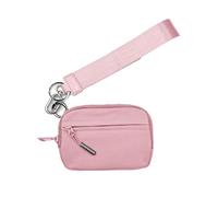 Commonlyto Wallet, The Wallet 2nd Gen, Wristlet Nylon Large Space with Zipper, Waterproof Material(Pink)