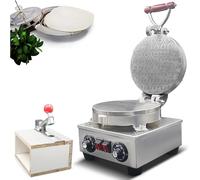 Communion Bread Maker, Stainless Steel Electric Bake Bread Machine with Cutter, 360° Even Baking, Adjustable Upper/lower Cover Independent Temperature 50-300°C, Symbol Design, for Communion Ceremony