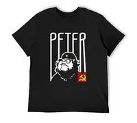 Communist Peter Cartoon Griffin Cartoons Unisex 100% Cotton Short-Sleeve T-Shirts Black S