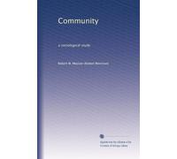 Community: a sociological study