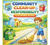 Community Clean-Up & Responsibility Coloring Book for Kids: Earth Day Coloring Book with Environmental & Social Responsibility for Ages 3-8