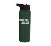 Community College Arched College Fuente Divertido Stainless Steel Insulated Water Bottle