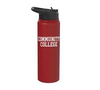 Community College Arched College Fuente Divertido Stainless Steel Insulated Water Bottle