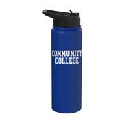 Community College Arched College Fuente Divertido Stainless Steel Insulated Water Bottle
