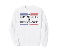 Community is Resistance Resist No Kings Protest Anti Fascism Sudadera