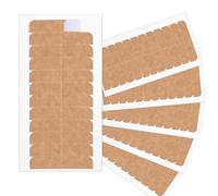 COMNICO 72 pestañas de cinta de extensión de cabello, cinta adhesiva de pelo humano reemplazables, cinta adhesiva de doble cara, profesional, fuerte, sin residuos, 1.6 x 0.3 pulgadas, repuesto para