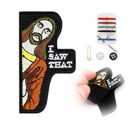 COMNICO I Saw That Patch 1 unidad Parche táctico militar divertido bordado tela de parche decorativo memes con kit de costura para mochilas ropa sombreros