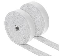 COMNICO Paquete de 2 tiras de fieltro con respaldo adhesivo para muebles, rollos de tiras de fieltro antideslizantes para proteger suelos de madera dura, sillas, paredes, 1/2 x 60 pulgadas