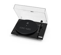 como Audio - Tocadiscos de Vinilo Entry-Level con accionamiento por Correa, preamplificador Phono Integrado, Micro Ortofon OM5e, 33/45 TR/Min, Negro Brillante, Hecho a Mano en Europa
