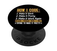 Cómo codifico lo hago funcionar Hazlo bonito Haz que funcione de nuevo PopSockets PopGrip Adhesivo