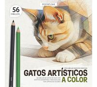 Cómo Dibujar Mascotas Creativas. Gatos Artísticos a Color: 56 Dibujos de Gatos de Raza con Estética Geométrica para Realizar con Lápices de Colores (Dibuja mascotas como un pro)
