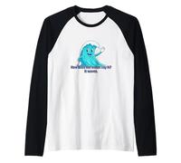¿Cómo Dice el océano Hola Olas Lindo papá Broma Juego de Palabras Divertido Camiseta Manga Raglan
