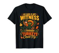 como Dios es mi Testigo, pensé Que los Pavos podían Volar Camiseta gráfica económica