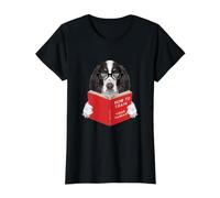 Cómo Entrenar a tu Amante de los Perros Springer Spaniel inglés Humano Camiseta gráfica económica, Mujer, Negro, XS
