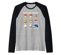 Cómo Identificar Hongos Gráfico Divertido De Búsqueda De Camiseta Manga Raglan