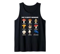 Cómo Identificar Hongos Gráfico Divertido De Búsqueda De Camiseta sin Mangas