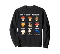 Cómo Identificar Hongos Gráfico Divertido De Búsqueda De Sudadera