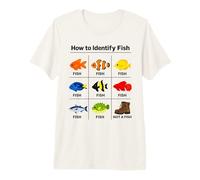 Cómo identificar Peces Pescado Divertido Identificación Pescador Camiseta Premium