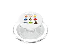 Cómo identificar Peces Pescado Divertido Identificación Pescador PopSockets PopGrip para MagSafe