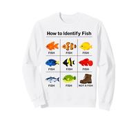 Cómo identificar Peces Pescado Divertido Identificación Pescador Sudadera