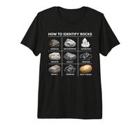 Cómo identificar Rocas Geología Amante Mineral Hunting Science Camiseta Premium