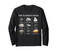 Cómo identificar Rocas Geología Amante Mineral Hunting Science Manga Larga