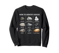 Cómo identificar Rocas Geología Amante Mineral Hunting Science Sudadera