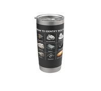 Cómo identificar rocas Geología amante Mineral Hunting Science Vaso térmico de acero inoxidable de doble pared