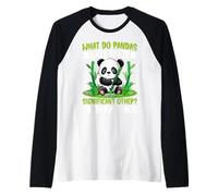 ¿Cómo Llaman los Pandas a su Otro significativo? Su Bam-BOU Camiseta Manga Raglan